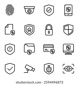 Security icon set vector illustration