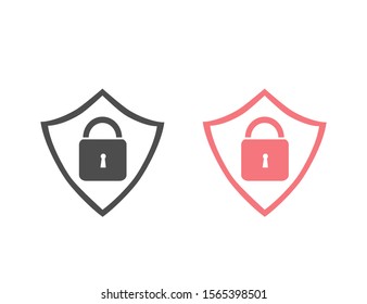 Security icon set vector. Protect scurity symbol 