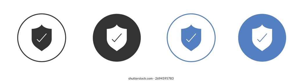 Security icon. Silhouette Icon in black and white flat style. Eps10