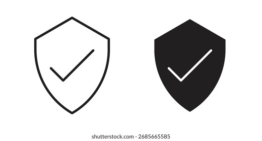 Security icon simple vector symbol