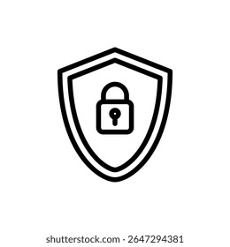 Símbolo do ícone de segurança para aplicativos e sites. ícone de proteção. privacy. vpn