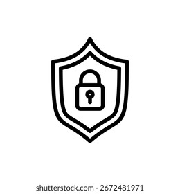 Security icon symbol for apps and websites. protection icon. privacy. vpn