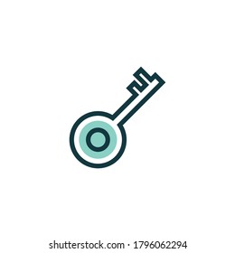 Security icon template flat design
