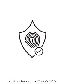 security icon, vector best line icon.