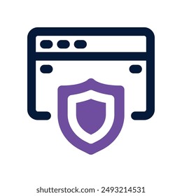 security icon. vector dual tone icon for your website, mobile, presentation, and logo design.