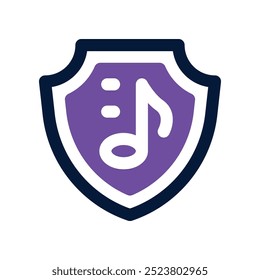 security icon. vector dual tone icon for your website, mobile, presentation, and logo design.