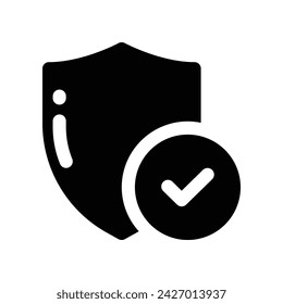 security icon. vector glyph icon for your website, mobile, presentation, and logo design.