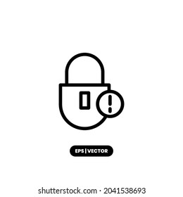 Security icon vector illustration logo template for many purpose. Isolated on white background.