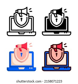 security icon vector illustration logo template for website or mobile app