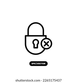 Security icon vector illustration logo template for many purpose. Isolated on white background.