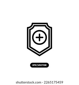 Security icon vector illustration logo template for many purpose. Isolated on white background.