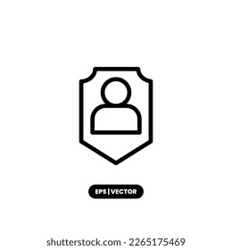 Security icon vector illustration logo template for many purpose. Isolated on white background.