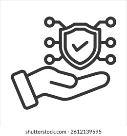 Security Icon Vector Illustration Outline