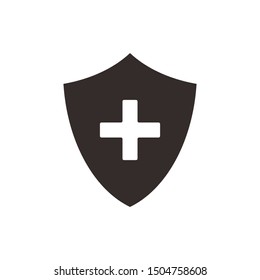 Security icon vector illustration. Protect scurity symbol. Shield logo design template