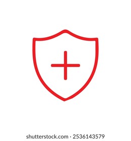 security icon vector isolated on white background