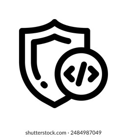 security icon. vector line icon for your website, mobile, presentation, and logo design.