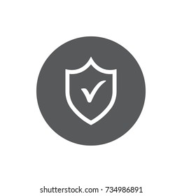 Security icon vector on white background. 