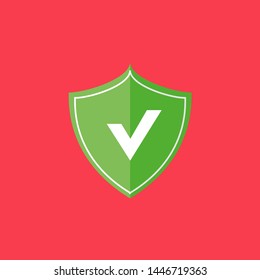 Security icon vector. Protect scurity symbol logo design illustration