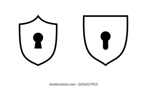 Icono de seguridad Vector. signo de protección y símbolo. privacidad. vpn