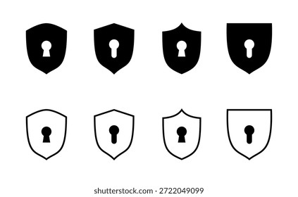 Ícone de segurança vetor. sinal de proteção e símbolo. privacy. vpn
