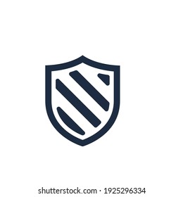Security icon vector. Shield security symbol in trendy design. Vector illustration on white background 