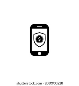 icono de seguridad, símbolo de signo de vector de seguridad