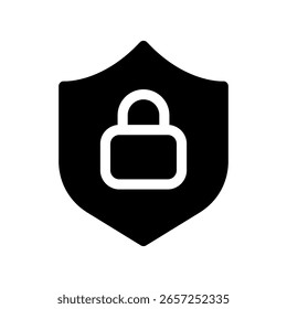 Ilustración de diseño de símbolo de Vector de icono de seguridad