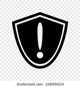 Security icon, vector transparent grid