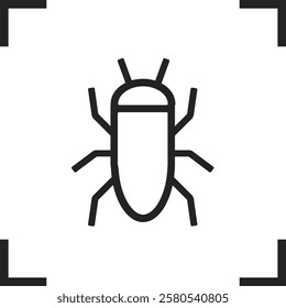 Security Icon Virus Detected Vector