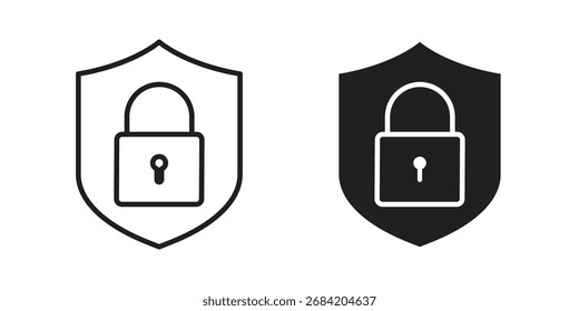 Ícone de segurança para designs de Web. conjunto de ícones de estrutura de tópicos e clipart