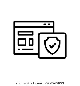 security icon for your website, mobile, presentation, and logo design.