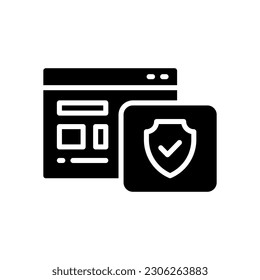 icono de seguridad para tu sitio web, móvil, presentación y diseño de logotipo.