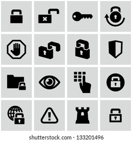 Security Icons Stock Vector (Royalty Free) 133201496 | Shutterstock