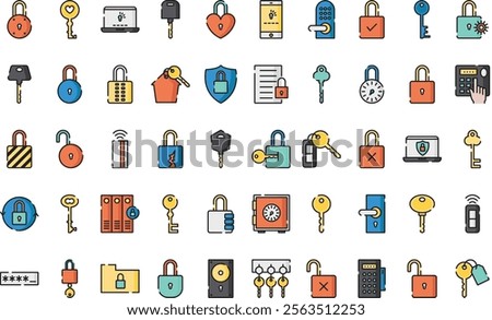 Security icons High-Quality Vector Icons Collection with Editable Stroke. Ideal for Professional and Creative Projects.