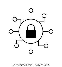 Security  Icons in minimal design