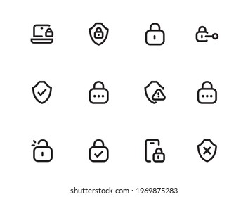 Security Icons Pixel Perfect icons Collection