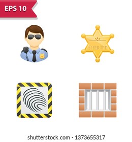 Security Icons. Professional, pixel-aligned icons in realistic colors.