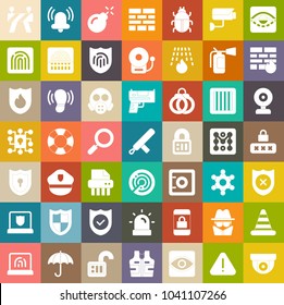 Iconos de seguridad, iconos de protección, iconos de seguridad, signo de clave de seguridad del equipo