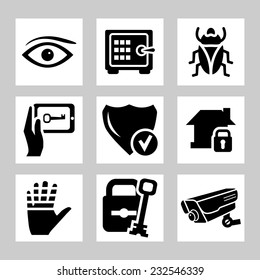 Security icons set