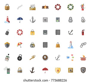 Security icons set