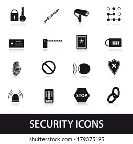 security icons set eps10