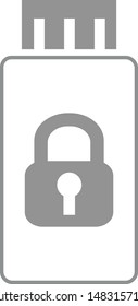Security icons set - lock storage. Vector icon.