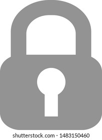 Security icons set - lock. Vector icon.