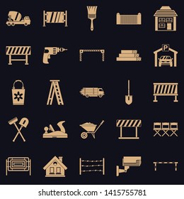 Security icons set. Simple set of 25 security vector icons for web for any design
