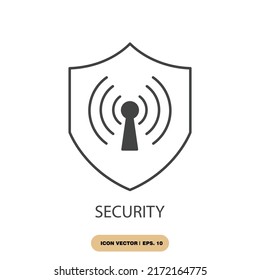 security icons  symbol vector elements for infographic web