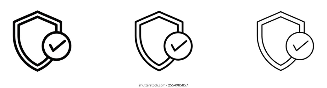 Security icons in tree different stroke sizes