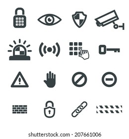 security icons vector set