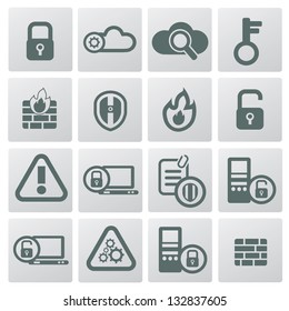 Security icons,vector