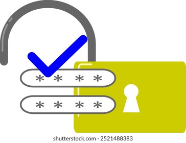 Security illustration banner. Smartphone, mobile and computer app account protection lock icon. Flat style vector. part 4