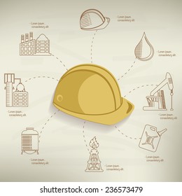 Security industry design,info graphic on old paper background,clean vector